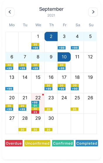 Calendar Iteration 1