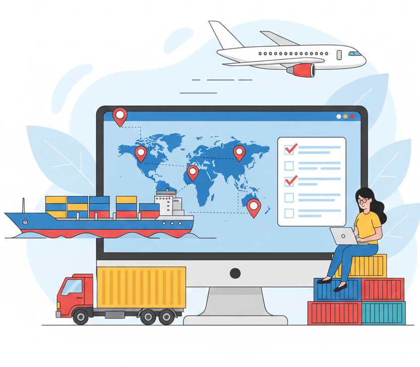 Global Logistics Network Animation