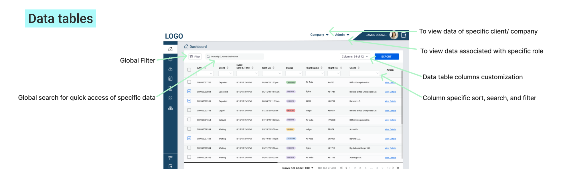 Logistics Wireframe 1